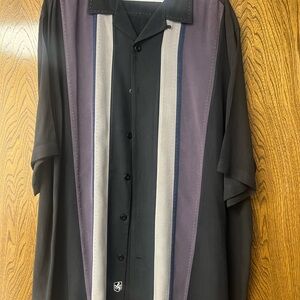 Nat Nast Black Button-Up Shirt